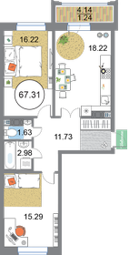 57 м², 2-комнатная квартира 22 000 000 ₽ - изображение 115