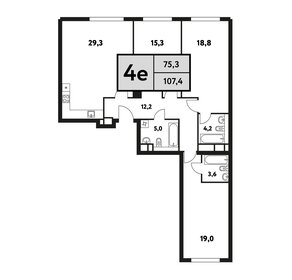 70,5 м², 3-комнатная квартира 30 960 266 ₽ - изображение 13