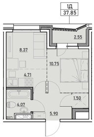 40,1 м², 1-комнатная квартира 3 700 000 ₽ - изображение 36