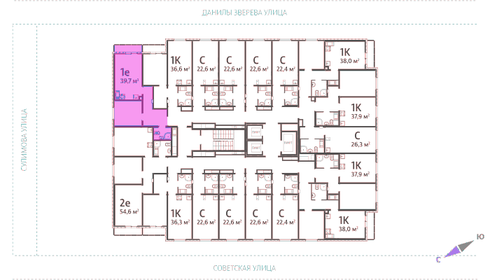 31,6 м², квартира-студия 6 102 660 ₽ - изображение 39