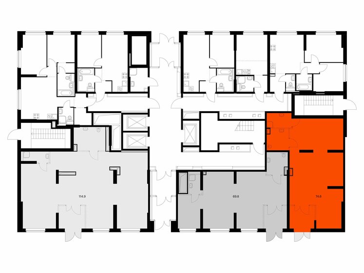 74,6 м², помещение свободного назначения 23 819 780 ₽ - изображение 1