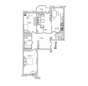 85,4 м², 3-комнатная квартира 19 400 000 ₽ - изображение 97