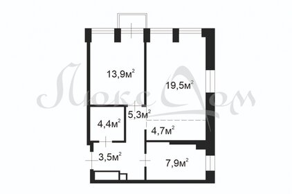 Квартира 59,2 м², 2-комнатная - изображение 1