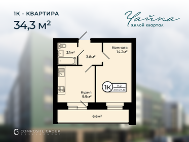 44,1 м², 2-комнатная квартира 1 350 000 ₽ - изображение 91