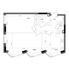 65,4 м², 2-комнатная квартира 14 460 030 ₽ - изображение 43