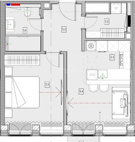 Квартира 50,8 м², 2-комнатная - изображение 1