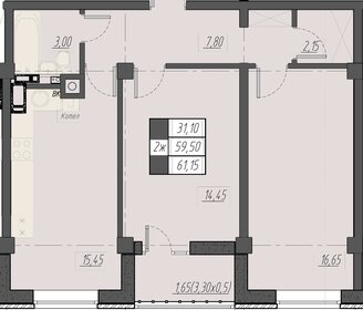 65,5 м², 2-комнатная квартира 5 900 000 ₽ - изображение 31