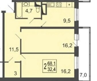 62,6 м², 2-комнатная квартира 9 663 875 ₽ - изображение 21