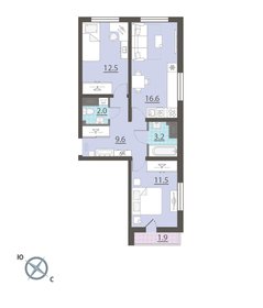79 м², 4-комнатная квартира 7 350 000 ₽ - изображение 80