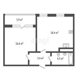 Квартира 47,8 м², 1-комнатная - изображение 1