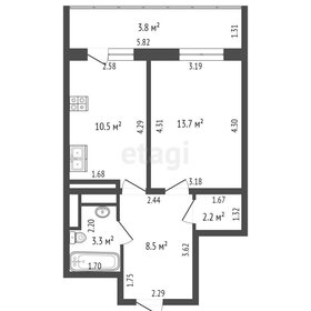 29,8 м², квартира-студия 4 596 650 ₽ - изображение 20