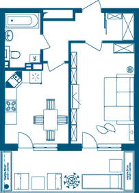 65,4 м², 1-комнатные апартаменты 21 231 932 ₽ - изображение 50