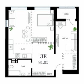 78,4 м², 2-комнатная квартира 16 470 300 ₽ - изображение 23