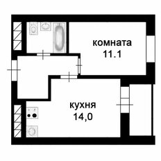 Квартира 35,3 м², 1-комнатная - изображение 2