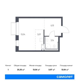 Квартира 25,4 м², студия - изображение 1