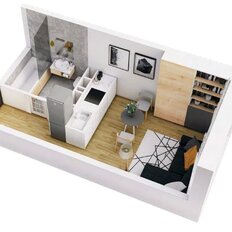 Квартира 22,8 м², студия - изображение 5
