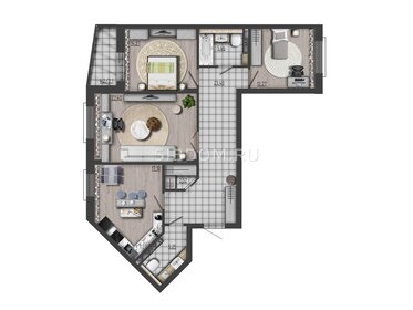 107,5 м², 3-комнатная квартира 11 250 000 ₽ - изображение 93