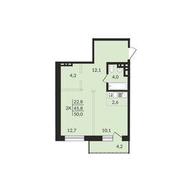 61,6 м², 2-комнатная квартира 8 083 840 ₽ - изображение 6