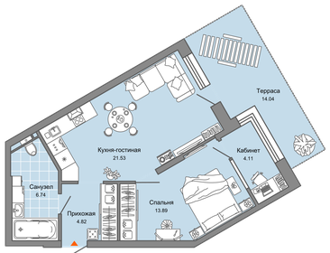 66 м², 3-комнатная квартира 7 821 040 ₽ - изображение 28