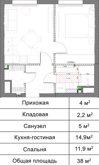 38 м², 2-комнатная квартира 24 500 000 ₽ - изображение 32