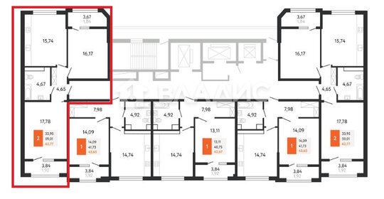 Квартира 66 м², 2-комнатная - изображение 1