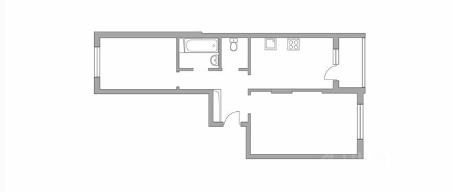 Квартира 51,7 м², 2-комнатная - изображение 1