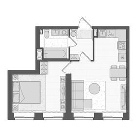 42,5 м², 1-комнатная квартира 6 850 000 ₽ - изображение 15
