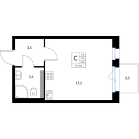 24,7 м², квартира-студия 4 478 801 ₽ - изображение 15