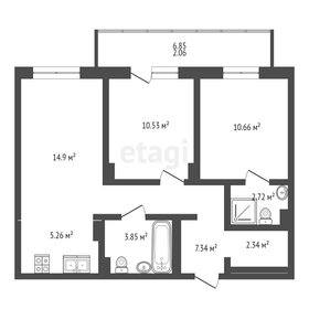 Квартира 59,7 м², 3-комнатная - изображение 1