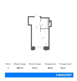 19,4 м², 1-комнатные апартаменты 4 850 000 ₽ - изображение 21