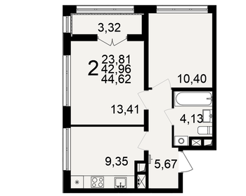 49,5 м², 2-комнатная квартира 4 045 000 ₽ - изображение 41