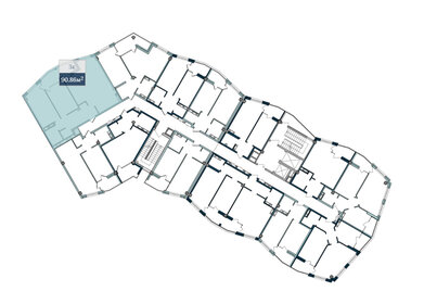 55,5 м², 2-комнатная квартира 9 400 000 ₽ - изображение 66