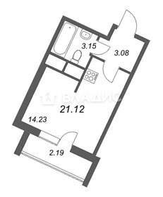 Квартира 21,1 м², студия - изображение 2