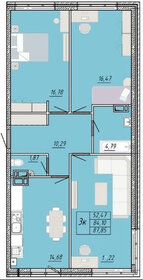 Квартира 99 м², 3-комнатная - изображение 1