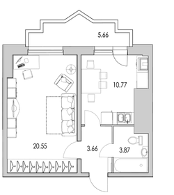 50 м², 1-комнатная квартира 11 449 000 ₽ - изображение 16