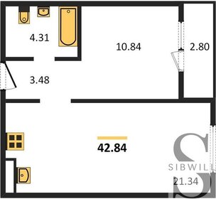 57 м², 3-комнатная квартира 5 299 000 ₽ - изображение 147