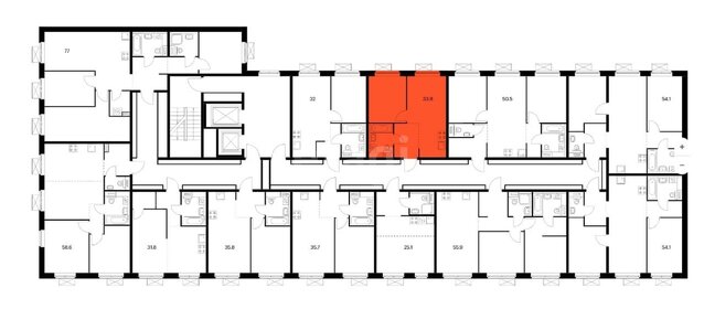 46,7 м², 1-комнатная квартира 9 300 000 ₽ - изображение 54