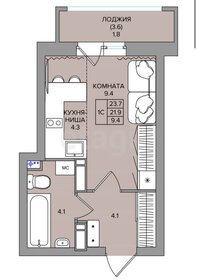 34,1 м², 1-комнатная квартира 11 208 670 ₽ - изображение 43