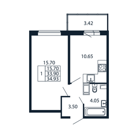 35 м², 1-комнатная квартира 5 873 888 ₽ - изображение 87