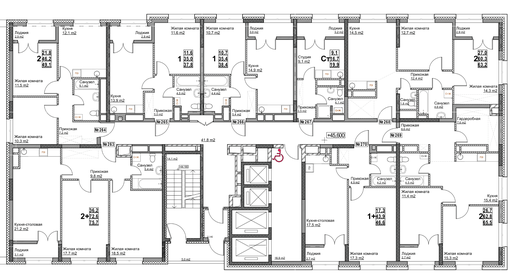 73 м², 3-комнатная квартира 10 800 000 ₽ - изображение 124