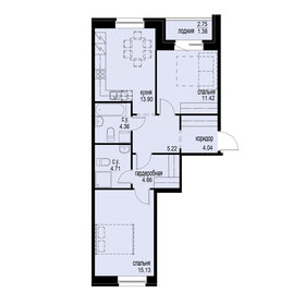 59,8 м², 2-комнатная квартира 16 997 800 ₽ - изображение 63