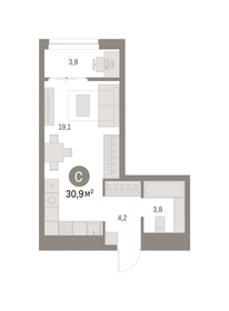 30,2 м², квартира-студия 7 000 000 ₽ - изображение 94