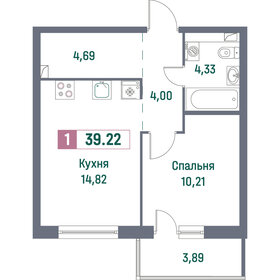 38,8 м², 1-комнатная квартира 7 200 000 ₽ - изображение 52