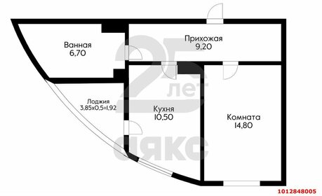 41,1 м², 1-комнатная квартира 6 500 000 ₽ - изображение 38