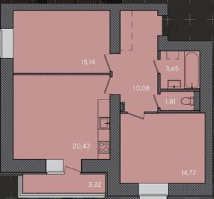 Квартира 67,5 м², 2-комнатная - изображение 5