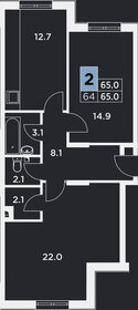69,6 м², 3-комнатная квартира 8 080 560 ₽ - изображение 29
