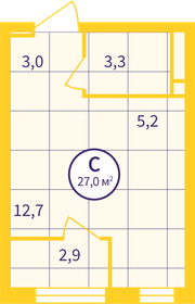 Квартира 25,6 м², студия - изображение 2