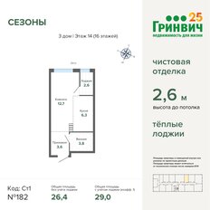 Квартира 29 м², студия - изображение 2