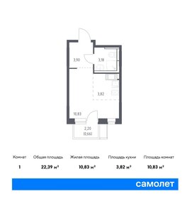 Квартира 22,4 м², студия - изображение 1