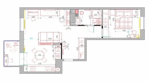 Квартира 55,2 м², 2-комнатная - изображение 1